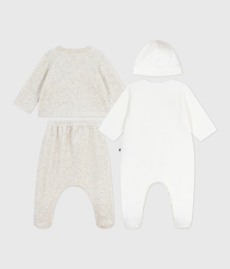 Cofanetto regalo in ciniglia tinta unita neonato multicolore