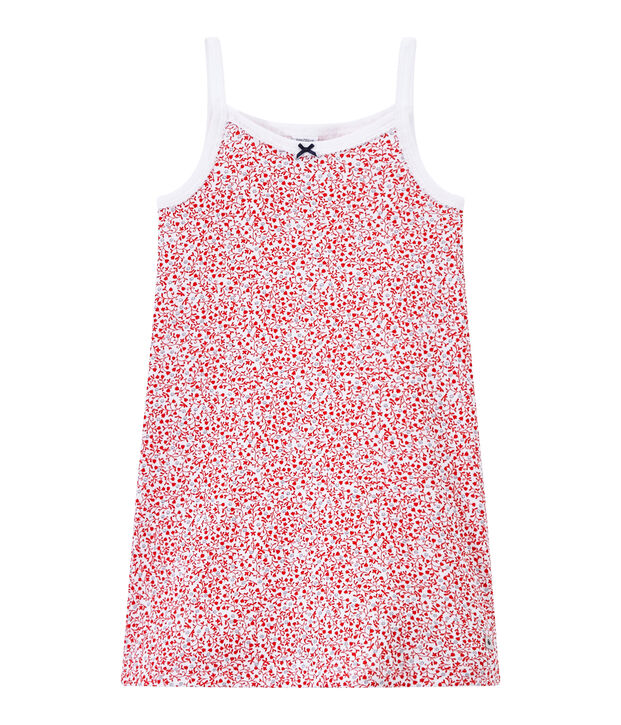 Camicia da notte bambina stampata bianco/multicolore