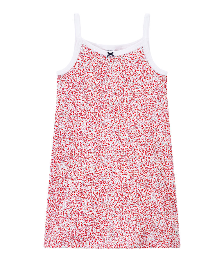 Camicia da notte bambina stampata bianco/multicolore