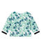 Cardigan in maglia fantasia neonata blu BOCAL/bianco MULTICO