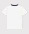 T-shirt a maniche corte in cotone bambino bianco MARSHMALLOW