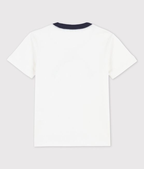T-shirt a maniche corte in cotone bambino bianco MARSHMALLOW