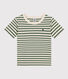 T-shirt a righe in jersey leggero bambino