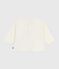 T-shirt a maniche lunghe in cotone con motivo gatto neonato MILK/ MULTICO