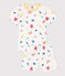 Pigiama bambino unisex in cotone fosforescente bianco MARSHMALLOW/bianco MULTICO