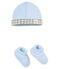 Lotto di cappellino e scarpine bebé maschio blu FRAICHEUR