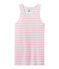 Canotta donna in costina originale 1x1 rosa BABYLONE/bianco MARSHMALLOW