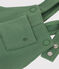 Salopette lunga in cotone tinta unita neonato verde