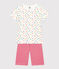 Pigiama short in cotone bambino bianco MARSHMALLOW/bianco MULTICO