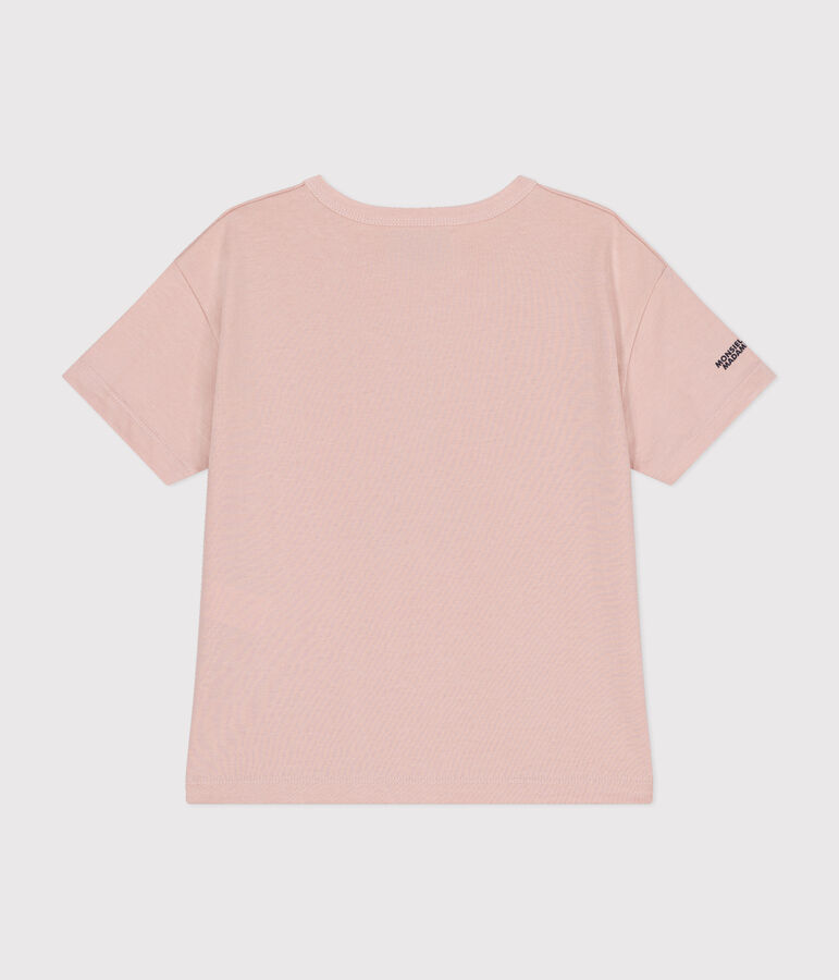 T-shirt Monsieur Madame in cotone bambino rosa SALINE