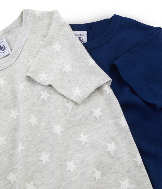 Duo t-shirt bambino maniche corte multicolore