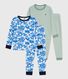 Set di pigiami in cotone fantasia bambino