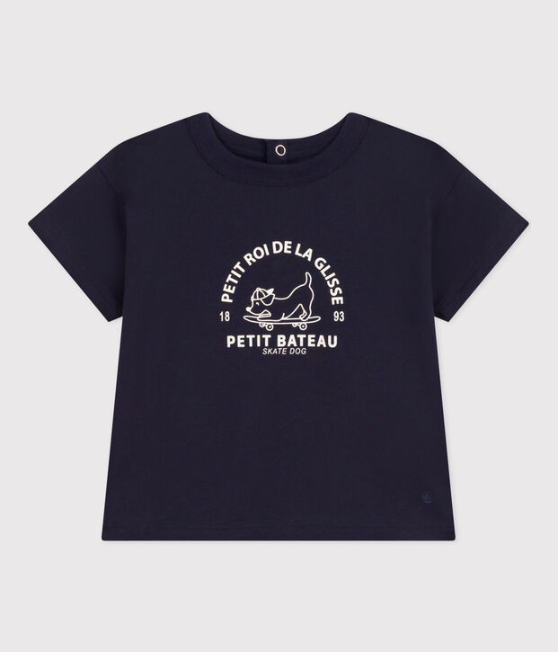 T-shirt a maniche corte in jersey leggero beb&egrave; SMOKING