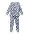 Pigiama bambino in tubique stampato bianco ECUME/bianco MULTICO