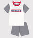Pigiama corto bambino unisex in cotone Petit Bateau 