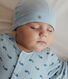 Cuffietta in cotone tinta unita neonato
