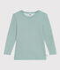 T-shirt bambino unisex a maniche lunghe in lana e cotone