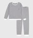 Pigiama in spugna di cotone a righe donna