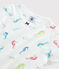 Pigiama corto fantasia cavallucci marini bambina in cotone bianco MARSHMALLOW/bianco MULTICO