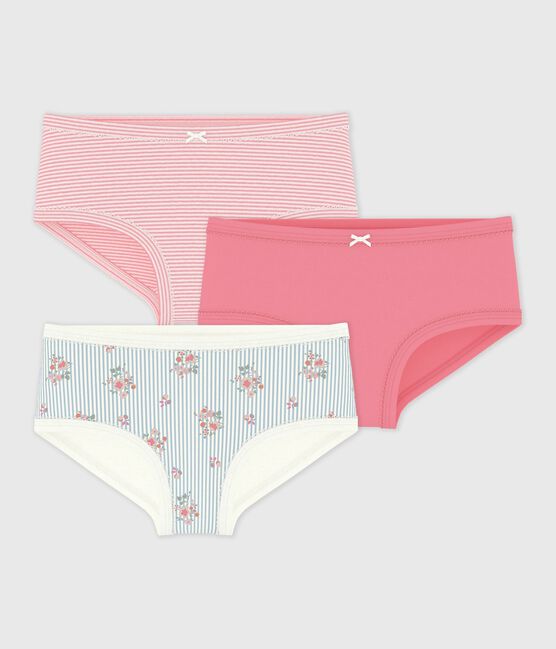 Set di slip a vita alta bambina in cotone con stampa a fiori variante 1