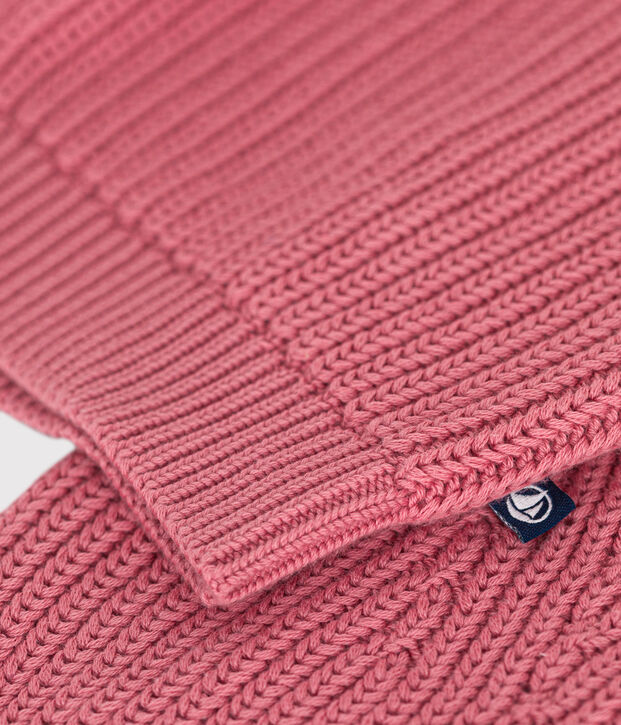 Cardigan in cotone bambina rosa