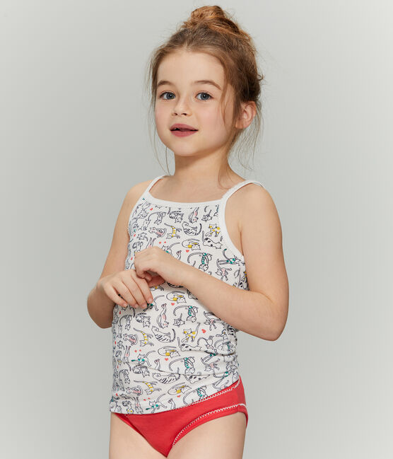 Duo canottiere con spalline bambina variante 1