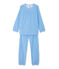 Pigiama bambina millerighe blu DELPHINIUM/bianco ECUME