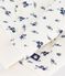 Cardigan in cotone con stampa a fiori neonata blu MILK/ SOIR