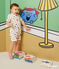 Tutina corta con stampa Monsieur Madame in cotone neonato bianco MARSHMALLOW/bianco MULTICO
