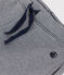 Pantalone in doppio jersey bambina blu SMOKING/bianco MARSHMALLOW