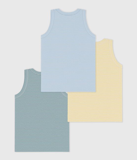 Set di canotte in cotone a righe bambino variante 1