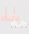 Confezione di 2 reggiseni a cuori ragazza in cotone ed elastam variante 1