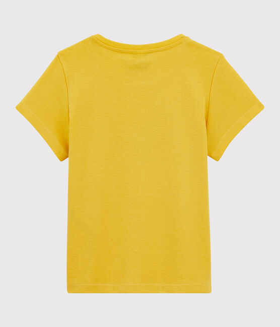 T-shirt a maniche corte in cotone bambina giallo ORGE