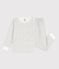 Pigiama felpato bambina con fantasia fiore bianco MARSHMALLOW/bianco MULTICO