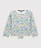 Cardigan stile teddy in jersey bambina grigio POUSSIERE/bianco MULTICO