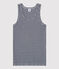 Canottiera L'ICONIQUE in cotone Donna blu SMOKING/bianco MARSHMALLOW