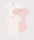Confezione da 3 body manica corta in cotone