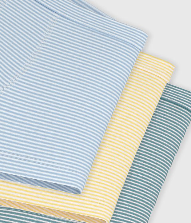 Set di boxer in cotone con stampa a righe in vita bambino multicolore