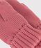 Muffole in maglia con fodera in pile bambino rosa ROSEWOOD