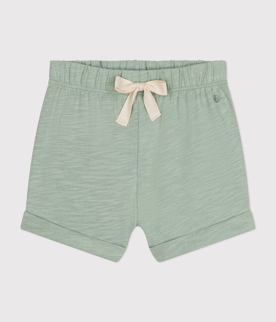 Shorts in jersey leggero bebè verde HERBIER