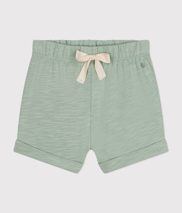Shorts in jersey leggero beb&egrave; verde