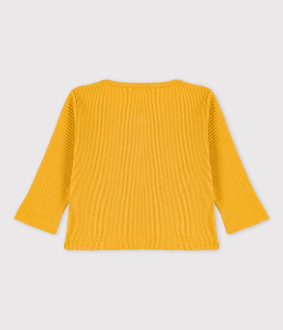 Cardigan per bebè in cotone e Lyocell giallo OCRE