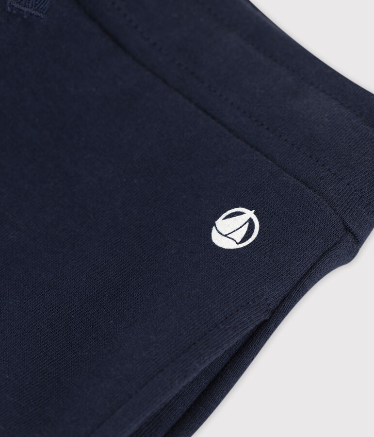 Pantaloni in cotone bambina blu SMOKING