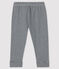 Pantalone millerighe bebè femmina blu SMOKING/bianco MARSHMALLOW