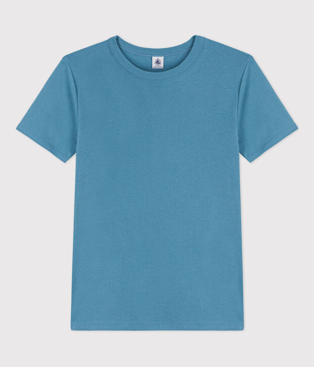 T-shirt L'ICONIQUE girocollo in cotone donna blu