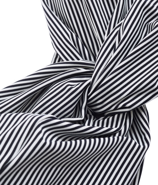 Fascia donna blu SMOKING/bianco MARSHMALLOW