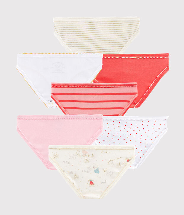 Lotto a sorpresa da 7 slip bambina multicolore