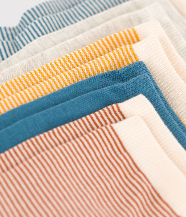 Confezione da 5 paia di calzini millerighe bambino unisex multicolore