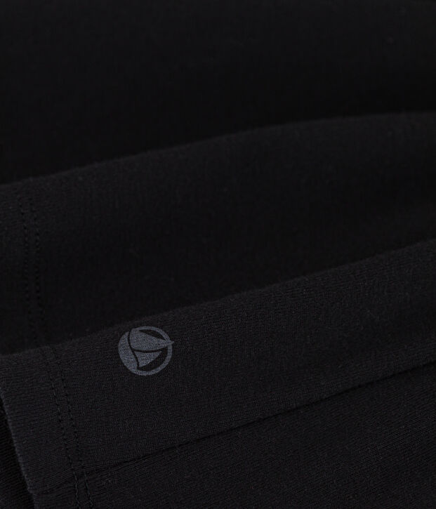 t-shirt donna a maniche lunghe L' Iconico  in cotone nero