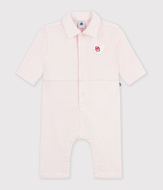 Tutina lunga in ciniglia tinta unita neonato BARELY